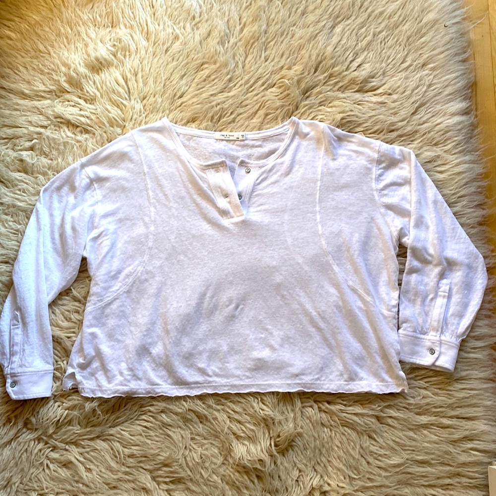 Rag and Bone Long Sleeve Henley M